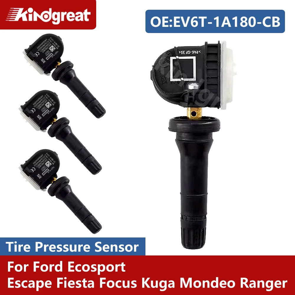 

4PCS/Lot Tire Pressure Monitor Sensor EV6T-1A180-CB EV6T1A150CB For Ford Ecosport Escape Fiesta Focus Kuga Mondeo Ranger