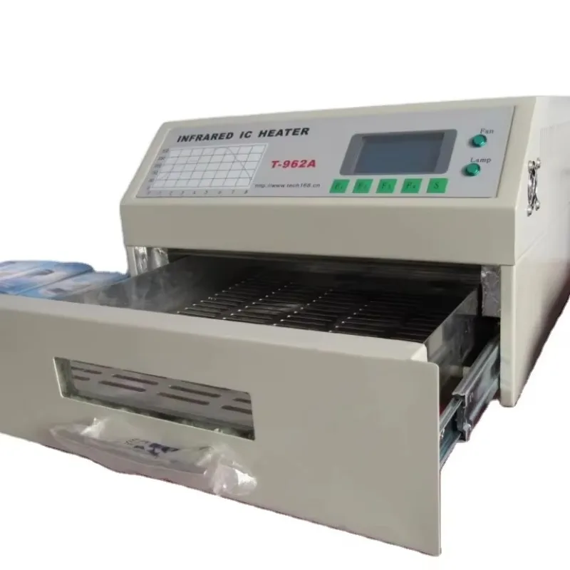 T-962A Infrared IC Desktop Reflow Oven BGA SMD SMT Rework Station New Condition Wave Oven
