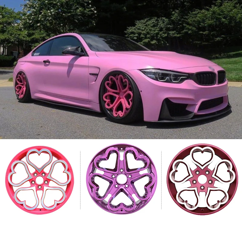 Customize Hearted Forged Wheel Rims 8.0J 8.5J 9.0J 9.5J 10.0J 17/18/19/20 inch 5x112 5x120 for Audi A5 A7 BMW M5 Tesla Model 3 