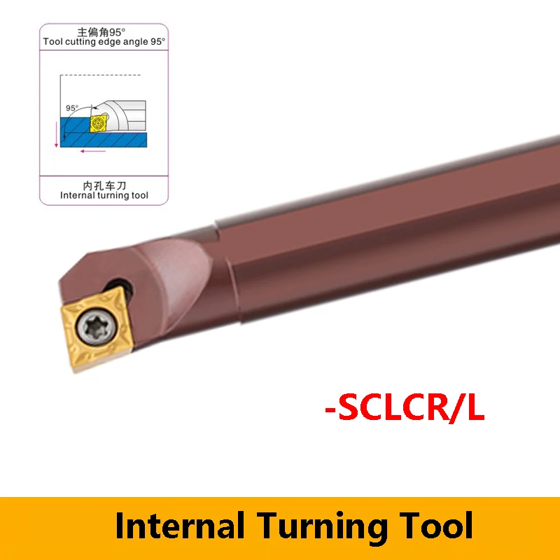 LIHAOPING SCLCR SCLCL Spring Steel Internal Turning Tool D06K D07K D10K D12M D16Q D20S SCLCR06 SCLCR09 CNC Lathe Cutter Holder