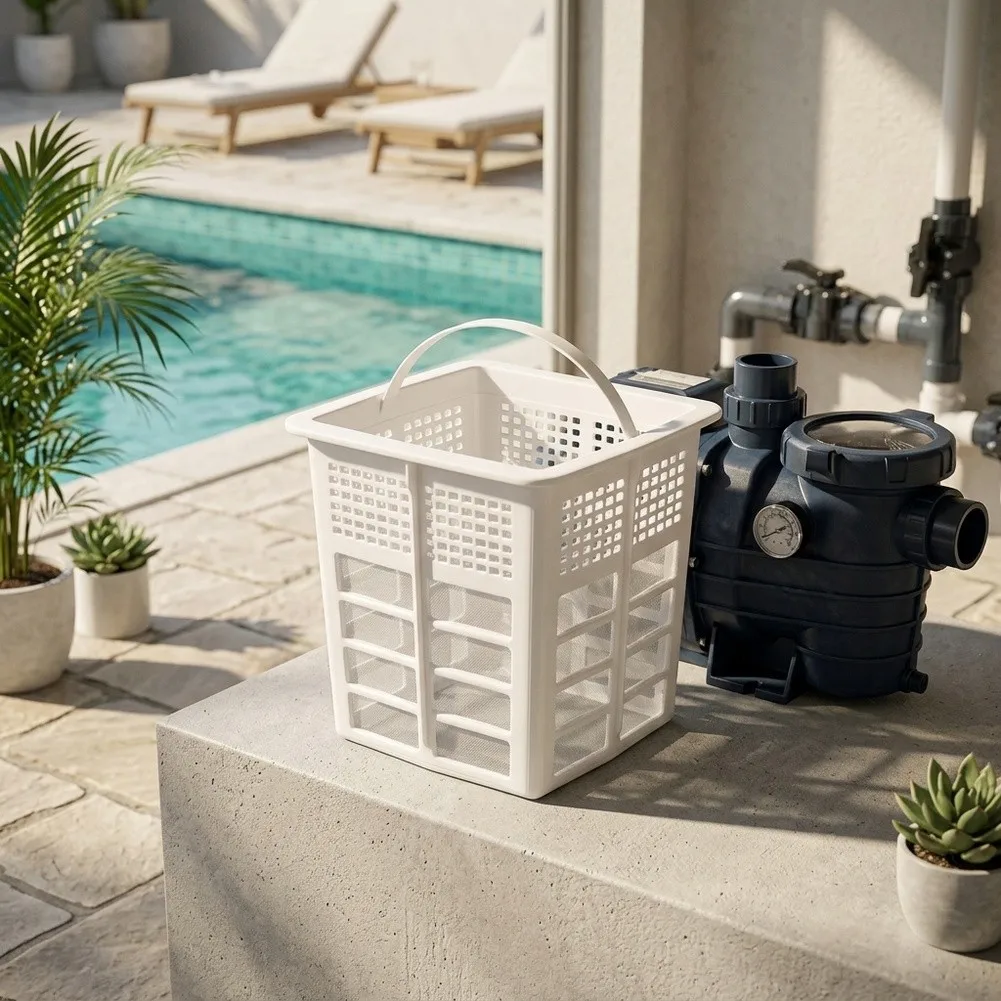 SPX1600M Filter Basket 40 Mesh White ABS With Handle For Hayward  Pool Pump Debris Trap Swimming Pool Cleaner Parts