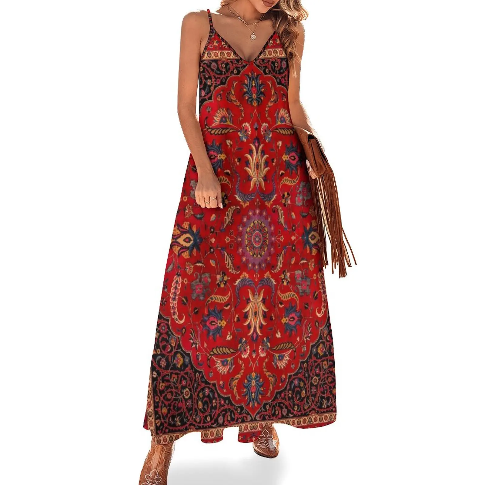 Antique Persian Rug Sleeveless Dress summer dresses elegant party dresses for women 2023