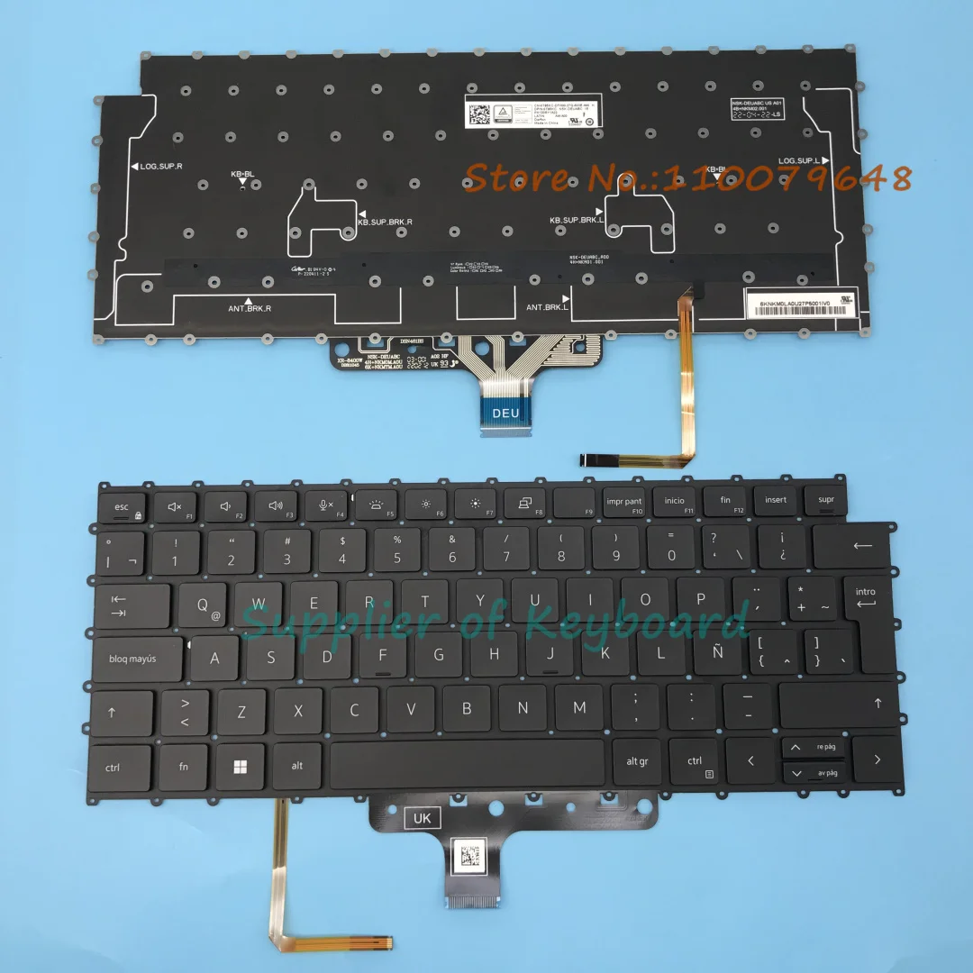 NEW Latin Spanish/English Keyboard For Dell Precision 14 5470 5680 5690 M5470 M5680 Latitude 7330 9Z.NKMBC.A1E Backlit 2022 Year