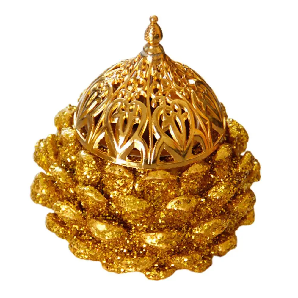 

Cone Incense Burner Middle Eastern Style Home Office Spa Aromatherapy Censer Frankincense Resin