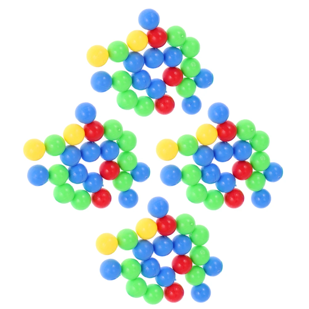 4 أكياس استبدال الرخام لعبة فرس النهر التعليمية مجلس لعبة كرات المهارات الحركية الدقيقة متعدد الألوان فضفاض الخرز اللعب في الهواء الطلق