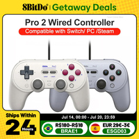 8BitDo Pro 2 Wired Gamepad for Nintendo Switch PC Gamepad Steam deck RetroPie Raspberry Pi Android Modifiable Vibration Turbo