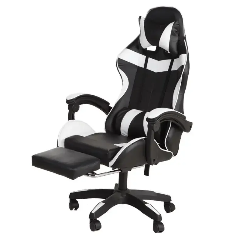 Free Sample Pc Racing Computer Reclining Leather Silla Cadeira Game Gamer Dropshipping Led Gaming Chair With Footrest