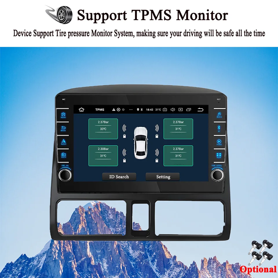 Carplay السيارات لهوندا CRV CR-V 2001 2002 2003 2004 2005 2006 سيارة Autoradio FM AM فيديو الصوت ستيريو A/V HU 4G Lte WiFi RDS DSP