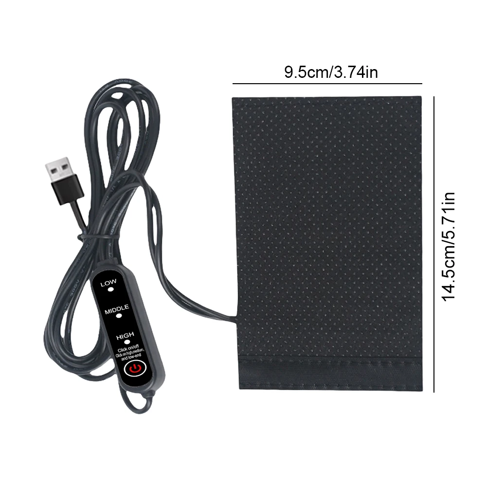 

12V USB Motorcycle Electric Heated Grip Cover Anti Slip Electric Heated Handle Cover Handlebar Heater Warmer for Outdoor Riding