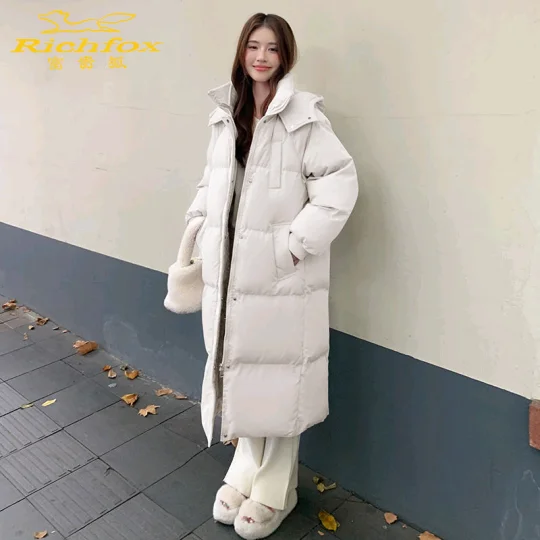 2024 New Winter Thick Warm Down Padded Coat Women's Plus Velet Cotton Coat Winter Hooded Loose Parkas Coat Fur Lining Mujer Coat