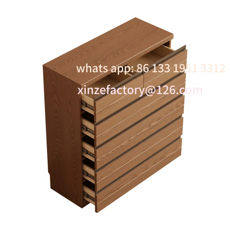 

Customizable Solid wood ultra-thin chest of drawers, bedroom chest of drawers, bedside storage, storage locker, living room agai