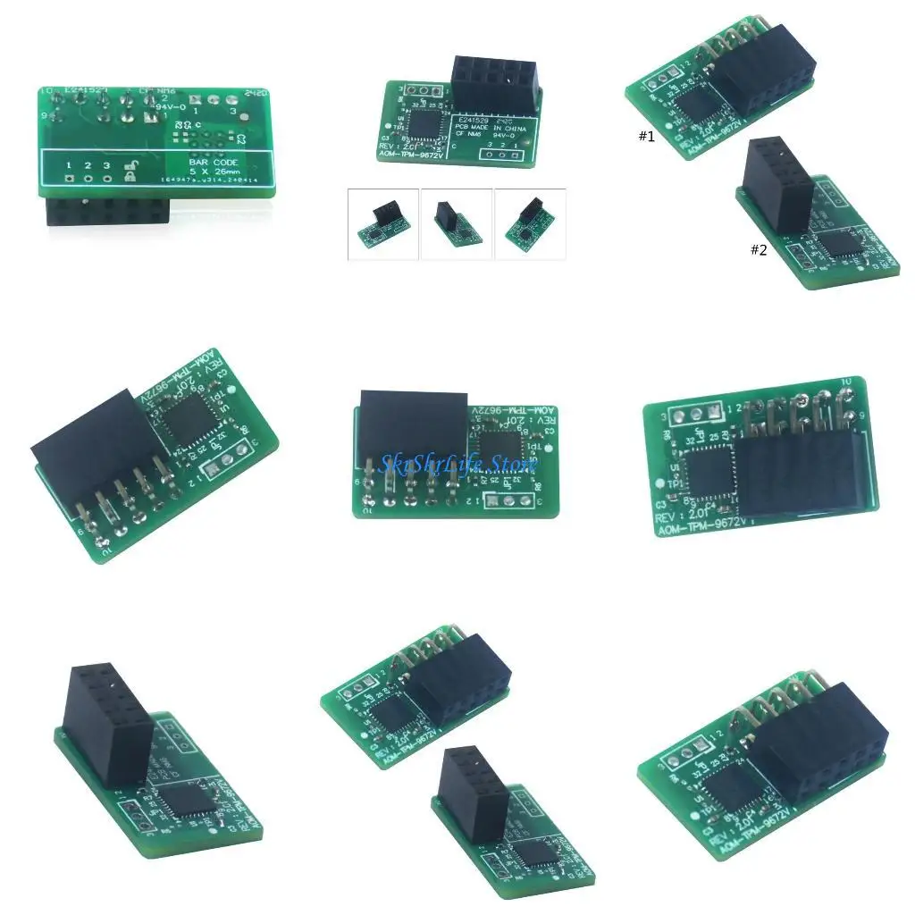

E65E AOM-TPM-9672V TPM2.0 with 10pins SPI Interfaces 9672V Control Module