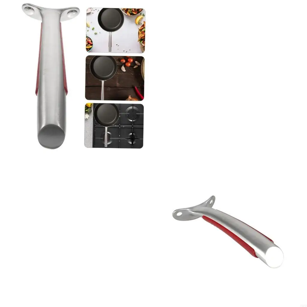 J6PE Heat Insulation Cookware Replacement Grip Flat Frying Pan Handle Enduring