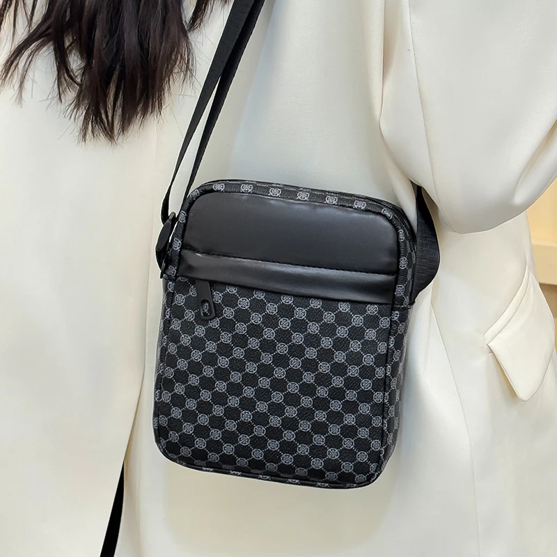 Praktische, vielseitige, mehrfarbige gemusterte Tasche, verstellbarer Riemen, leicht, für den täglichen Gebrauch, Arbeit und Outdoor, langlebige Funktionstasche – Detail 8