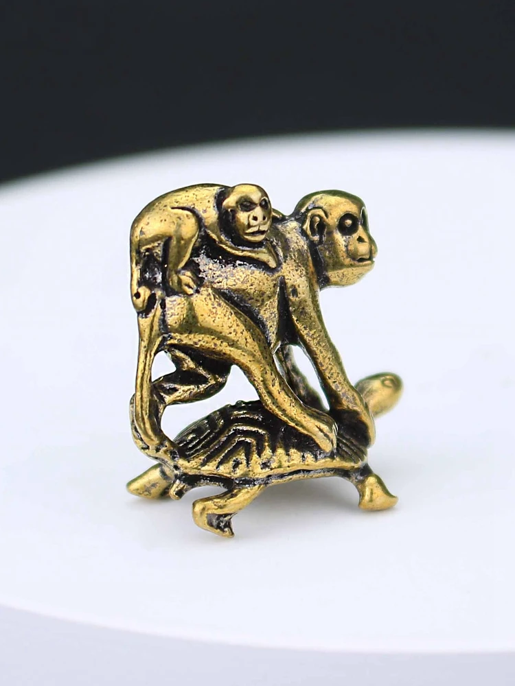 Креативные-латунные-маленькие-украшения-в-виде-обезьяны-и-черепахи-украшение-для-рабочего-стола-ручная-работа-из-чистой-меди