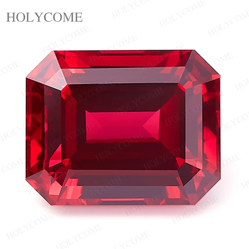 Top Emerald Shape Lab Grown Ruby Selectable AGL Certificate Natural Pigeon Red Excellent Jewelry Making Fine Beads DIY Material