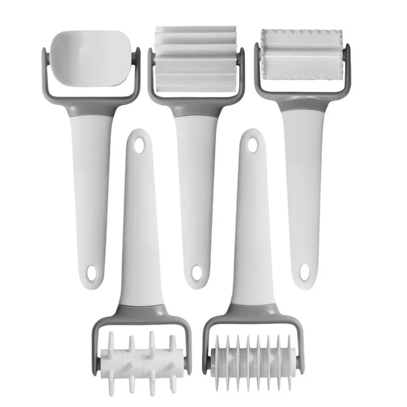 Multi Functional Baking Tool Set Dough Needle Puncher Dough Roller Noodle Cutter Netting Knife Kitchen Baking Bread Dough Tools