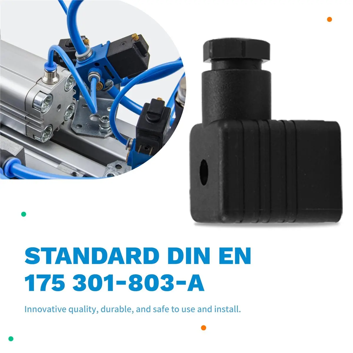 absf-din-43650-form-a-ソレノイドバルブコネクタ-dinバルブフィールド取り付け可能コネクタ-油圧空圧用-ハーシュマン用