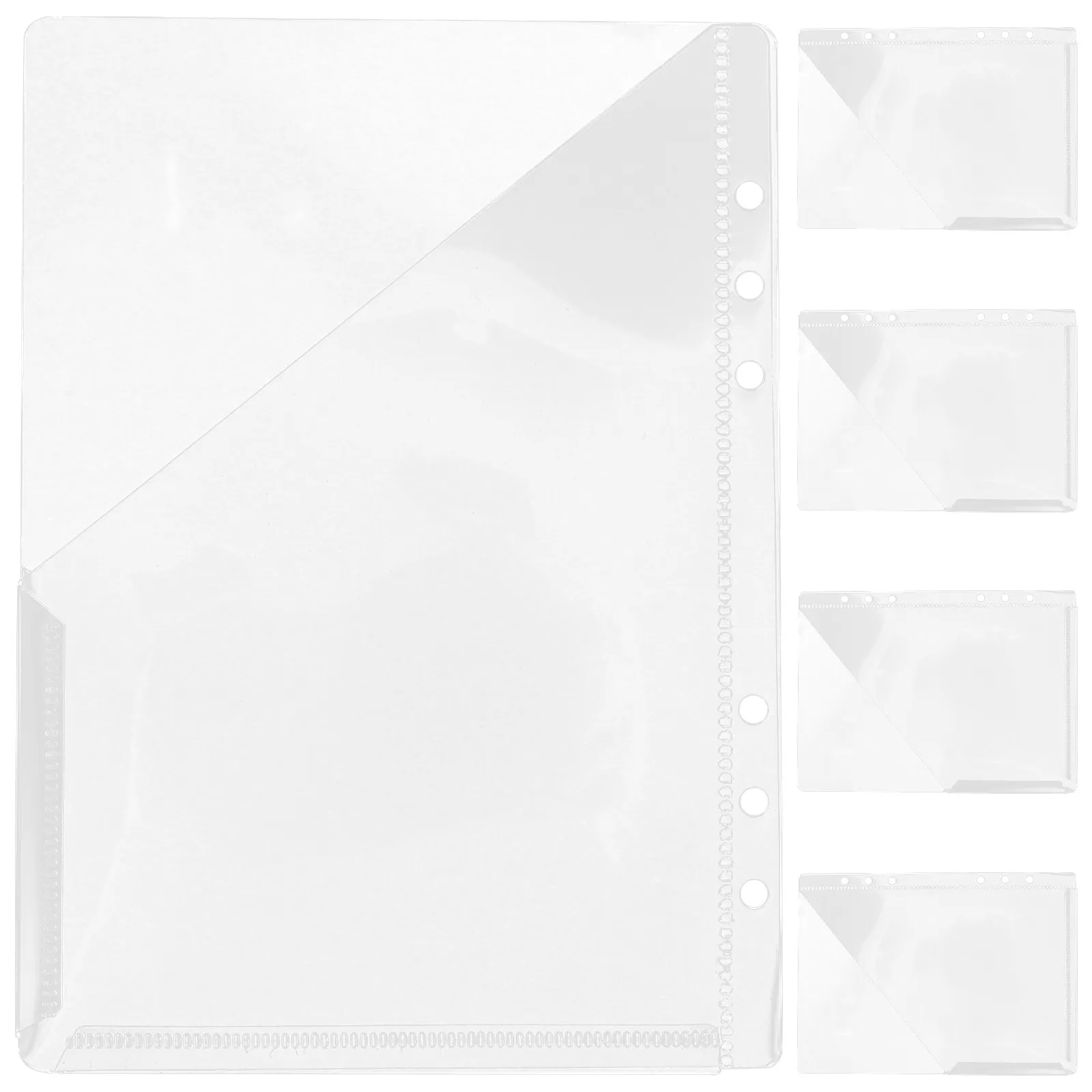 

5Pcs Multifunctional Disc Folder Document Organizers Wear-Resistant Binder File Protectors for Office School Work Student