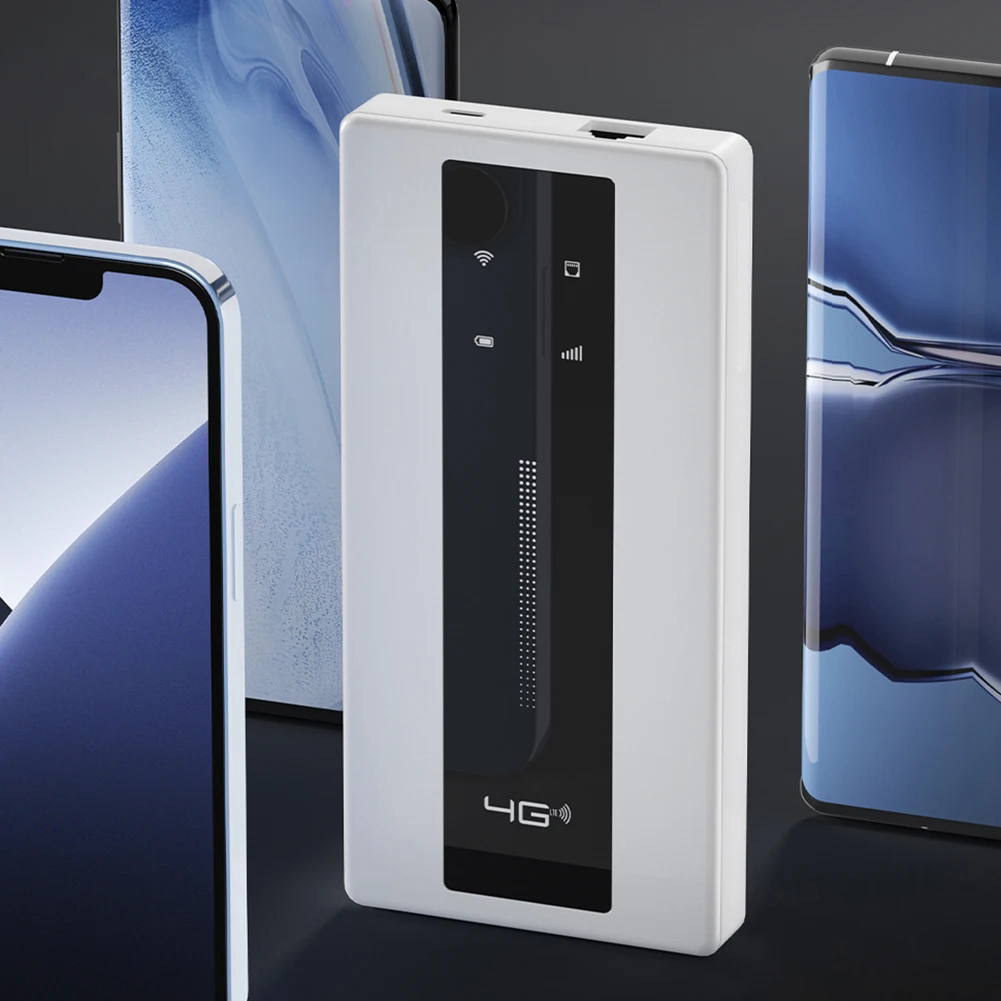 

Мобильный маршрутизатор 4G LTE, 10000 мАч, беспроводной сетевой адаптер, 150 Мбит/с, со светодиодным индикатором внешней антенны, портативный Wi-Fi-маршрутизатор 4G