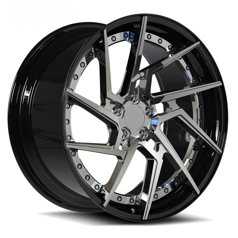 

Колесные диски Borui Custom из кованого алюминиевого сплава, 2-составные, для легковых автомобилей Challenger, с шинами