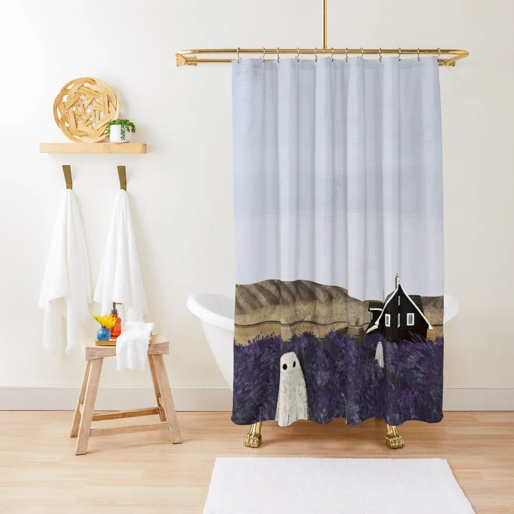 Lavender Fields Shower Curtain Curtains In The Bathroom Curtain Bathroom