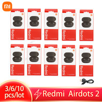 3/6/10 pieces Original Xiaomi Redmi Airdots 2 Earbuds True Wireless Earphone  Noise Reductio Headset With Mic Tws wholesale