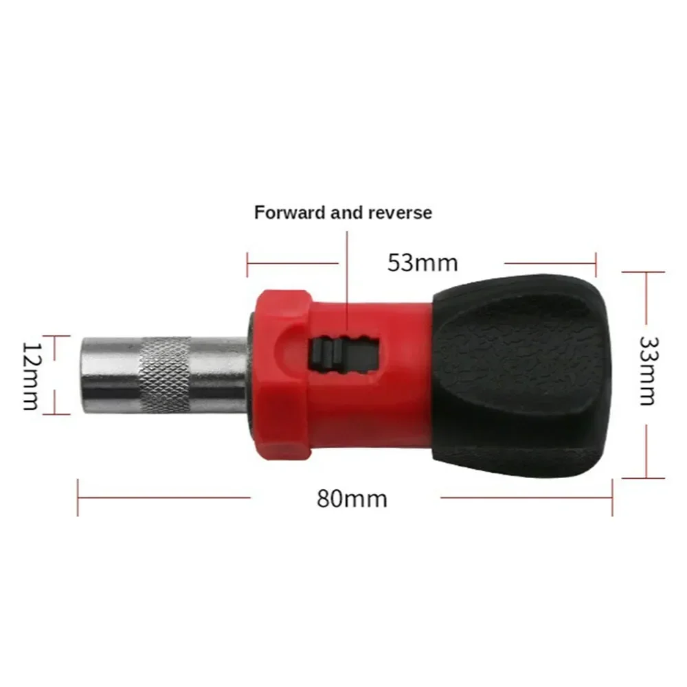 1PC Ratchet Screwdriver 1/4 inch Hexagonal Handle Adjustable Tool for Home Maintenance Repair