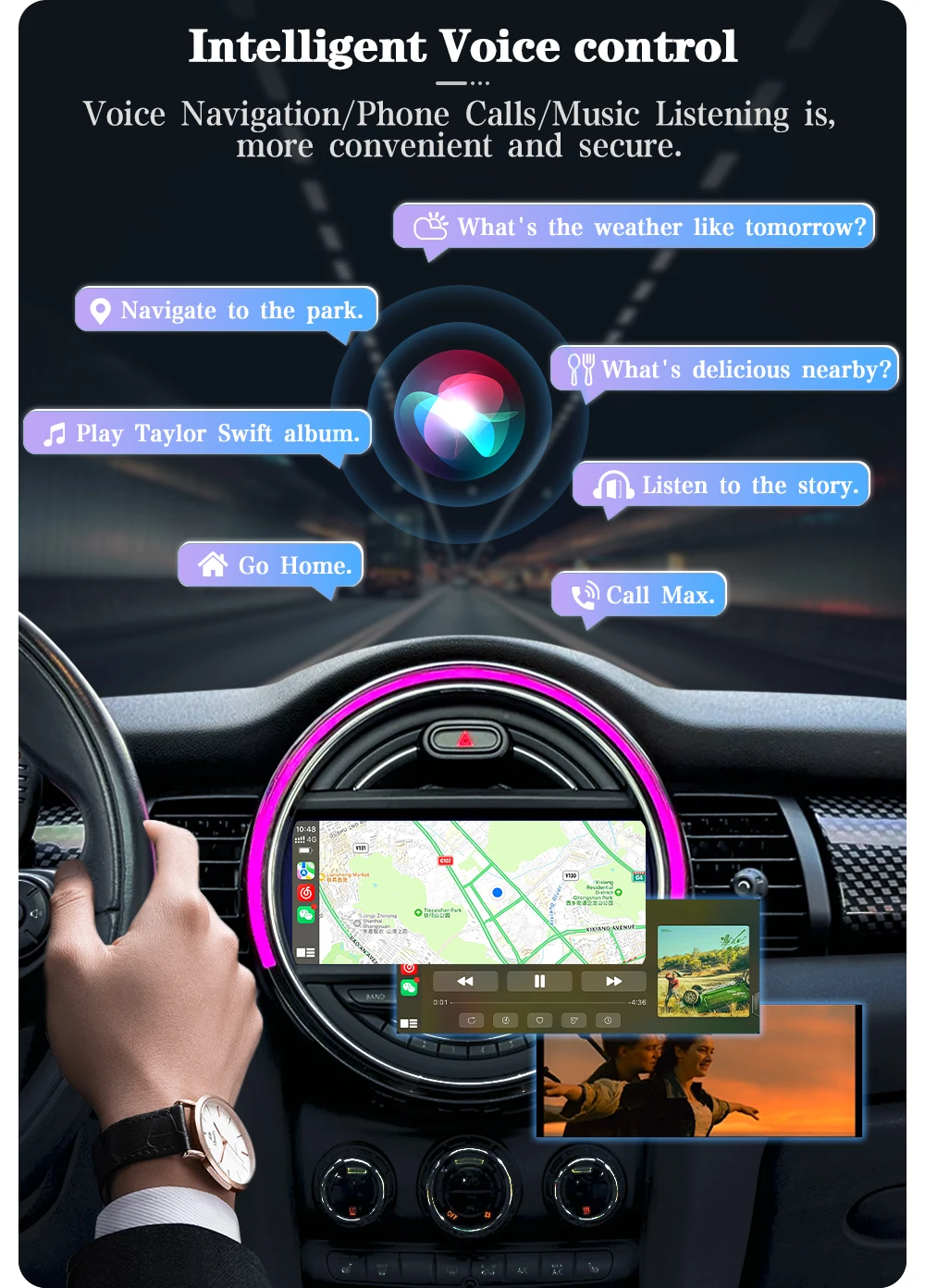 AUTOTOP CarPlay Android Auto Decoder Box für BMW Mini R55 R56 R57 R58 R59 R60 R61 F54 F55 Clubman Countryman Hardtop John CCC CIC NBT EVO BIS System – Detail 13
