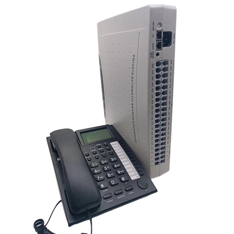 Hybrid Telephone PABX / PBX System CP832 with 1 unit Multifunctional Phone PH206 For Office or Hotel Phone System