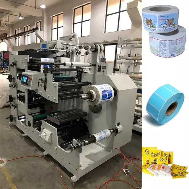 1-10 Colour Roll Digital Flexographic Paper Cup Printer Roll To Roll Non Woven Label Flexo Printing Press Machine