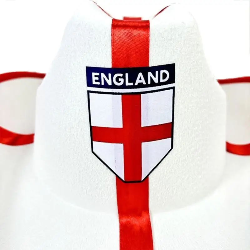 

39BD National Flags Western Hat Adult Panama Hat Halloween Costume Hat for Soccer Fans