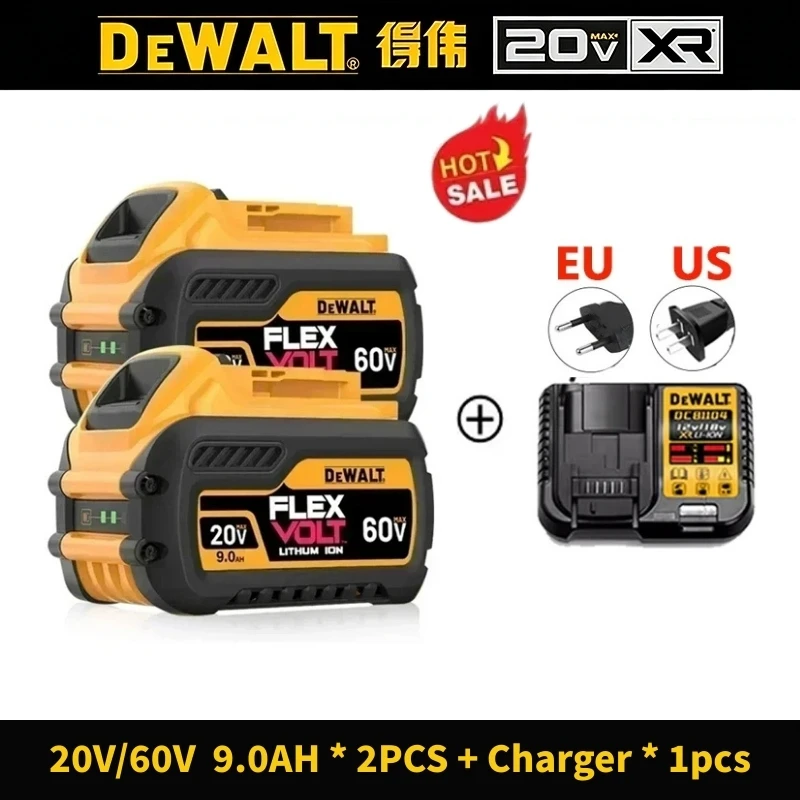 Original DeWALT 20V/60V 9Ah MAX FlexVolt Battery,for DCB606 DCB609 DCB205 DCB206 DCB182 Power Tool Replacement Battery. image 3