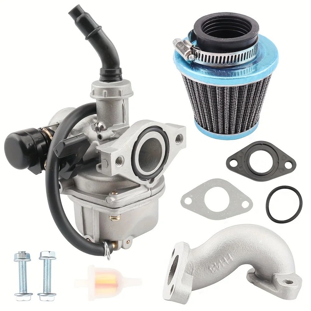 PZ19 Carburetor 19mm Carb with Air Filter, Motorcycle Carburetor Set For Chinese TaoTao Baja 50cc 70cc 80cc 90cc 110cc 125cc ATV view 2