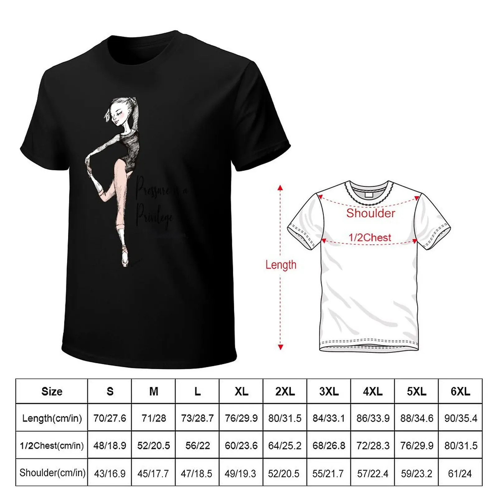 For a Ballet Dancer, Pressure is a Privilege! T-Shirt Christmas Theme Tee Top