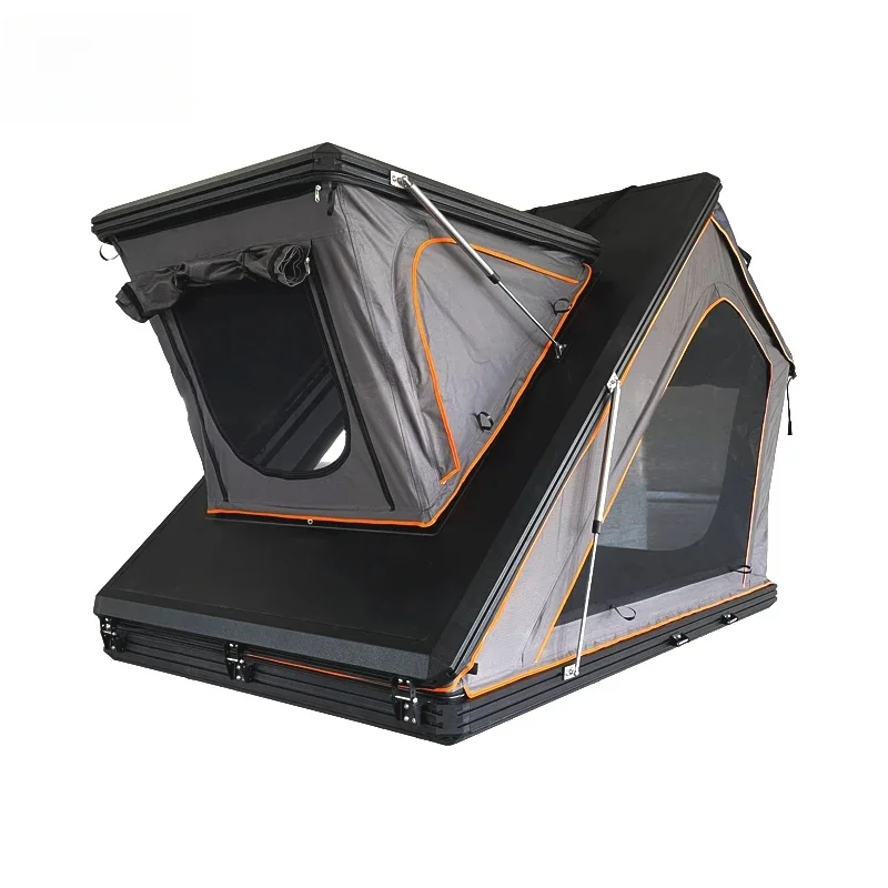 Outdoor Camping WaterproofHot Selling Hard‑Rooftop Tent Aluminum Frame Ox‑Fric Double‑Layer Four‑Season Waterproof SUV Pic