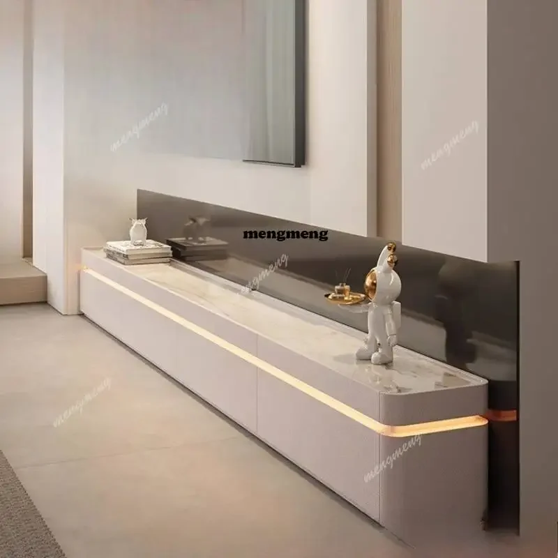 Best seller Light luxury Floor-to-ceiling TV cabinet Modern simple light luxury high-end TV cabinet