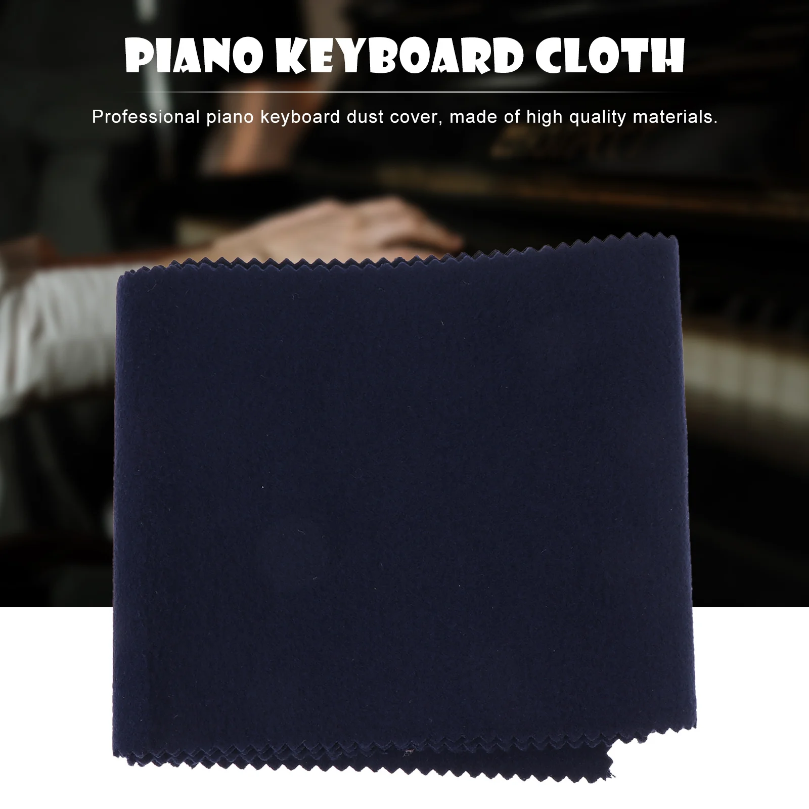 

Keyboard Piano Cloth Covers Digital Dustproof Protective Blue Fabric Upright Full