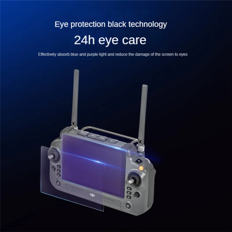 For DJI Inspire3 with Screen Remote Control RC Plus Frosted Purple Eye Protection Steel Chemical Film