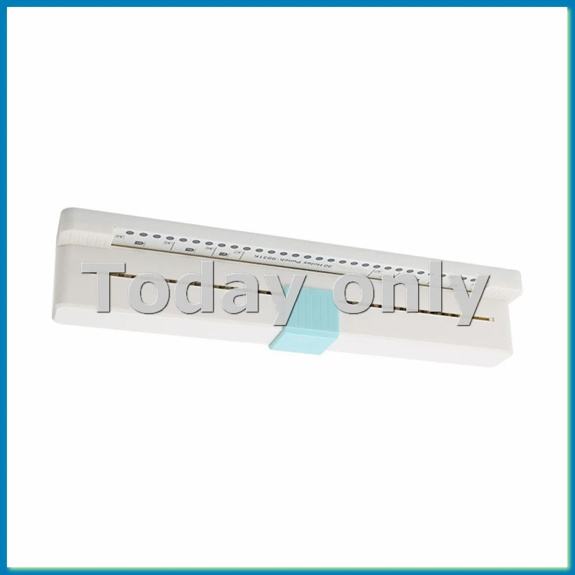 Punching Machine 30 Hole Document Collar Notebook Punching Machine Manual Diy A4 Punching Machine Office School Supplies-A12I