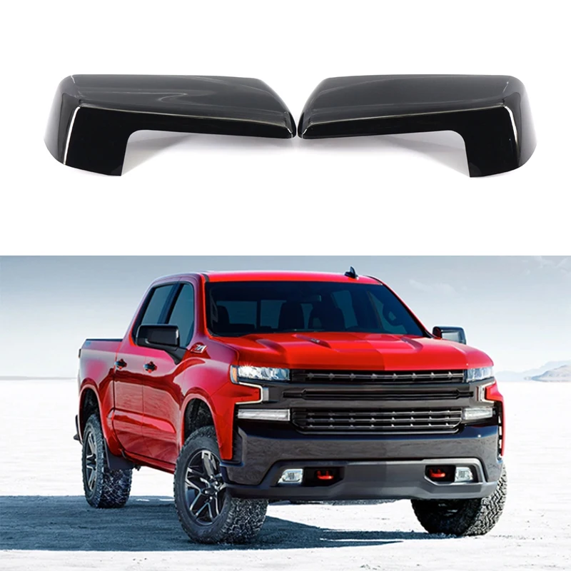 Carbon Fiber Door Side Mirror Cover For Chevrolet Silverado 2019-2022 84469252 84328137