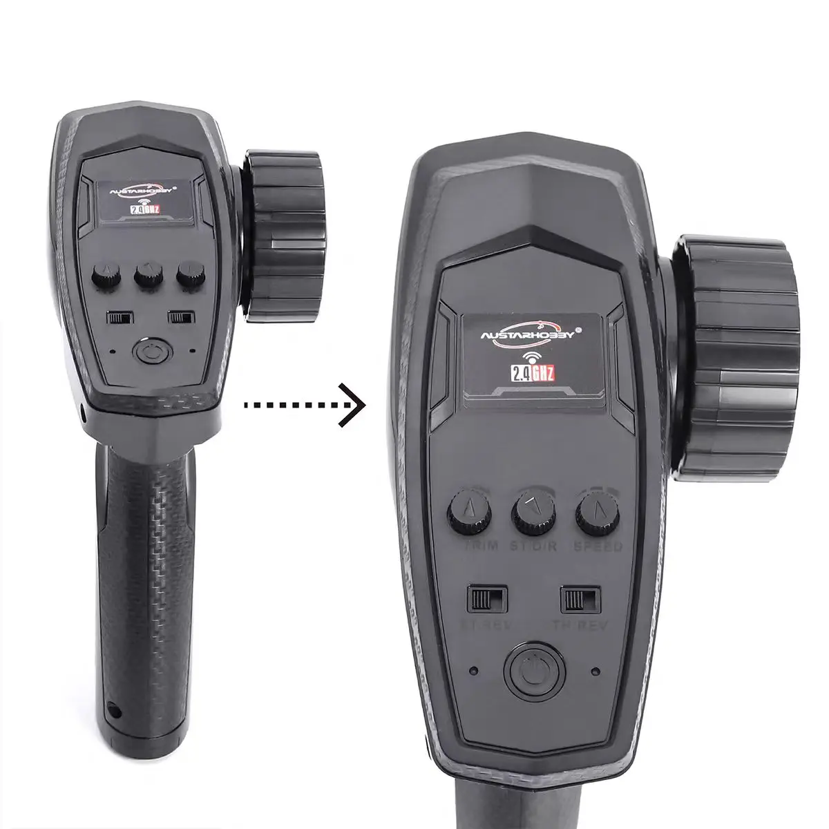 RC Radio System 3CH RC Transmitter 2.4G Remote Controller for 1/10 1/12 1/14 1/16 1/18 1/24 RC Car Crawler Boat