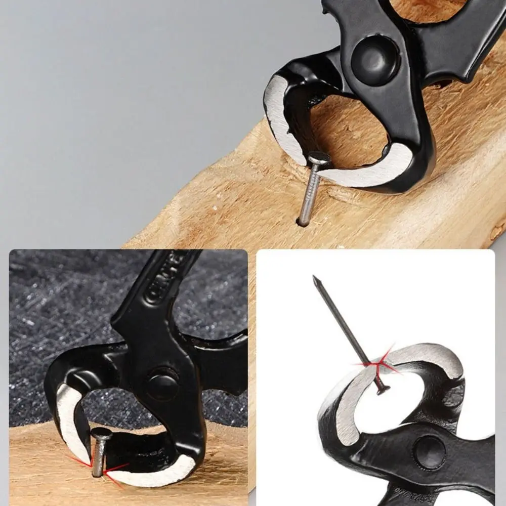

Double Ears Flat Nose Pliers Stepless Throat Edge Adjustment Multifunctional Nutcracker Durable Hose Clamp Pliers Leather DIY