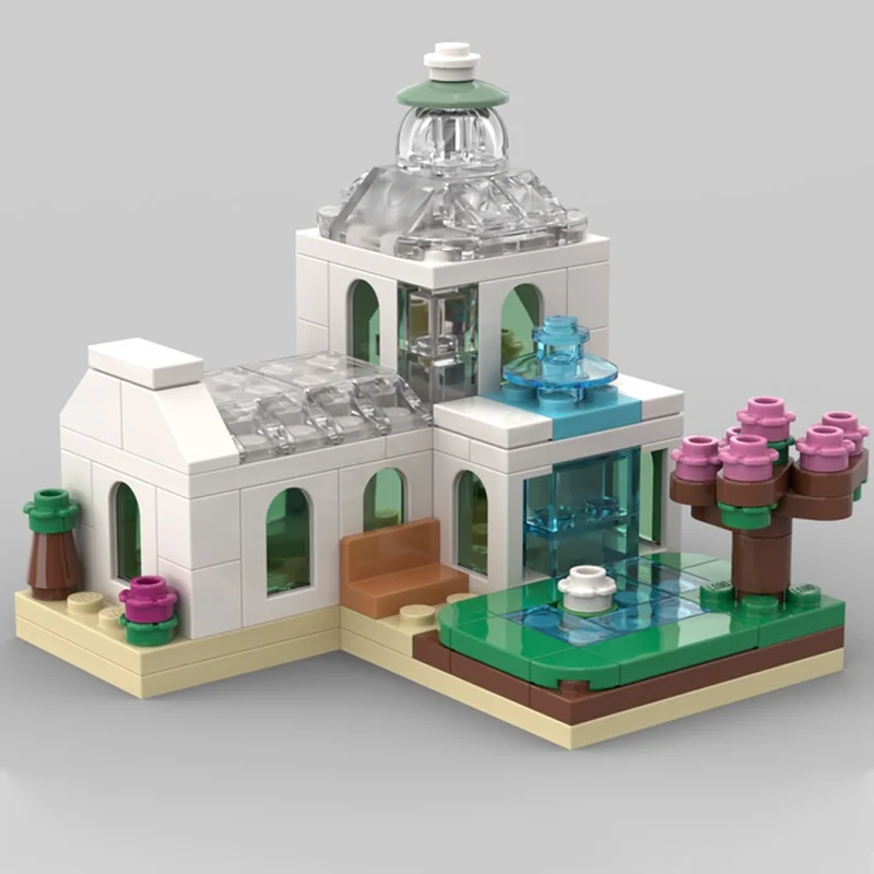 134pcs MOC Friendse Classic Style Model Building Blocks Christmas Gift Architecture Assemble DIY Toys Creative Education Kids