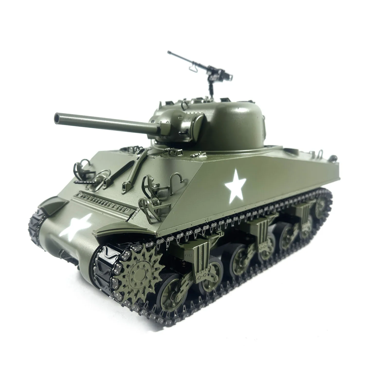 

Mato 1/16 Army Green M4A3 Sherman Infrared Ver KIT RC Tank 1230 Barrel Recoil RC Модель TH00674