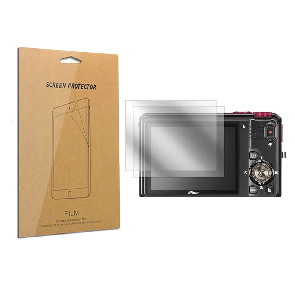 LCD Screen Protector Anti-Scratch Clear Protective Shield Film for Nikon S9500/S9400 S9200/S2500  S9100 S3000 Camera Accesspries