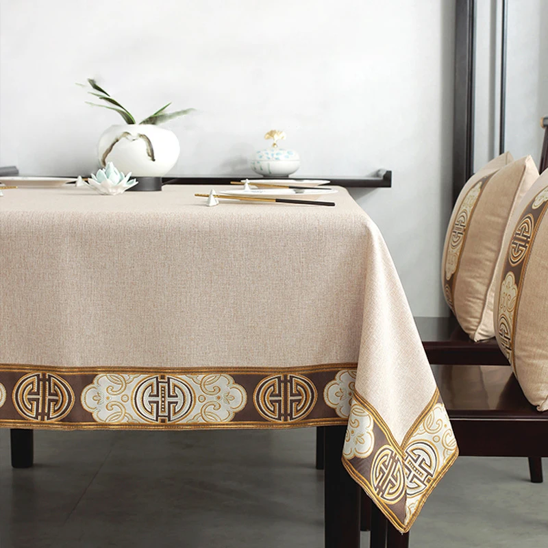居間,ホテル,防水,汚れに強い,中国の長方形のテーブルカバー