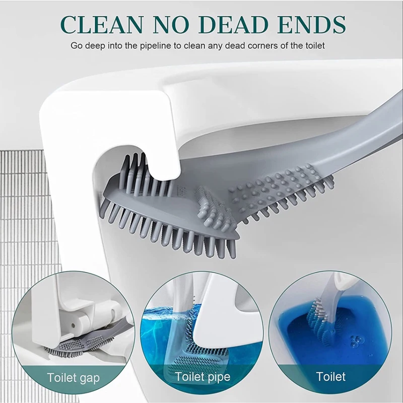 Golf Toilet Brushes 360° Deep Cleaning Quick Dryin (Free Send Hook)