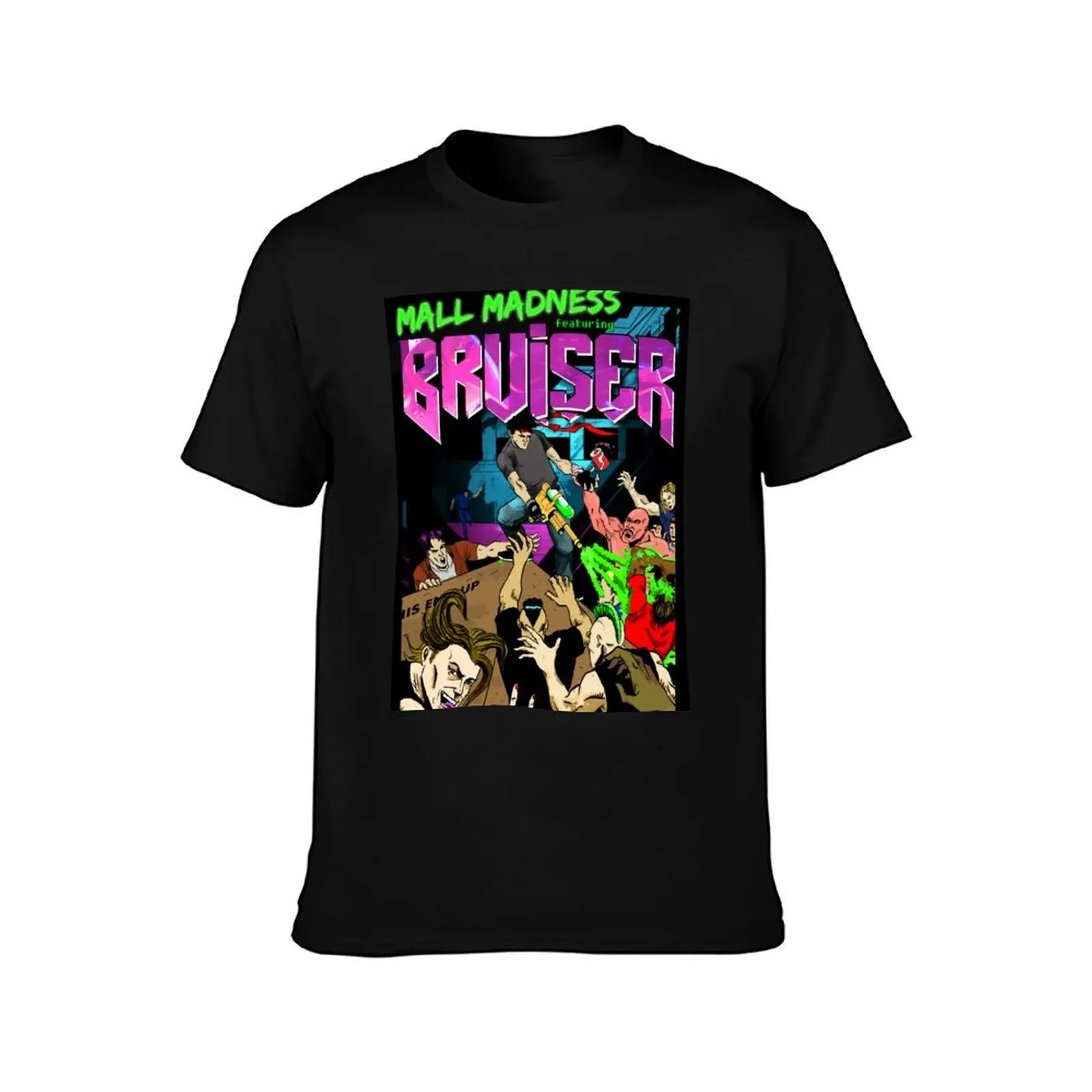 Mall Madness - Bruiser Video Game Shirt T-Shirt Light Athletic Short Sleeve Tee Shirt