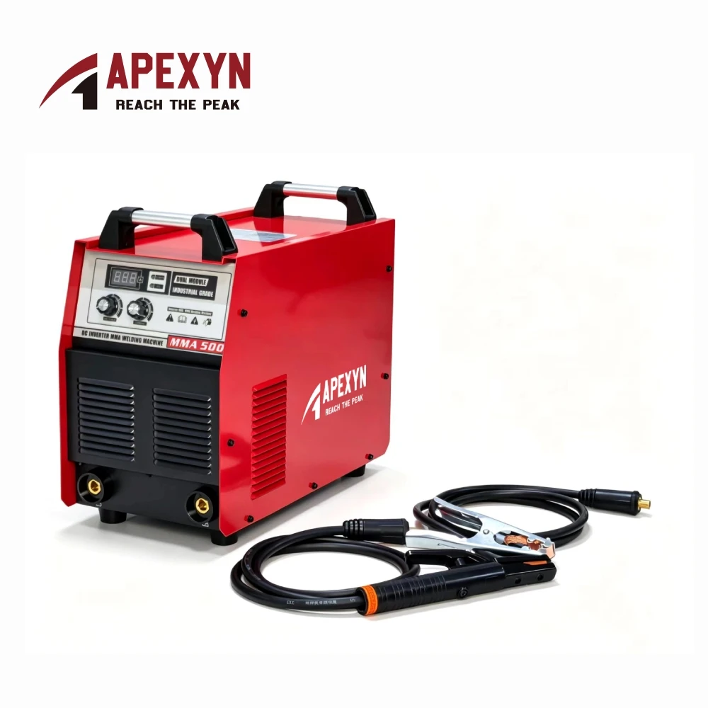 New MMA500 Industrial MMA Welding Machine 380V 3-Phase IGBT Module Inverter High Duty Cycle Arc Gouging Digital Display 40C
